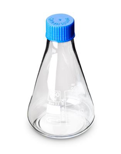 MATRAZ ERLENMEYER CON TAPA ROSCADA 500 ML